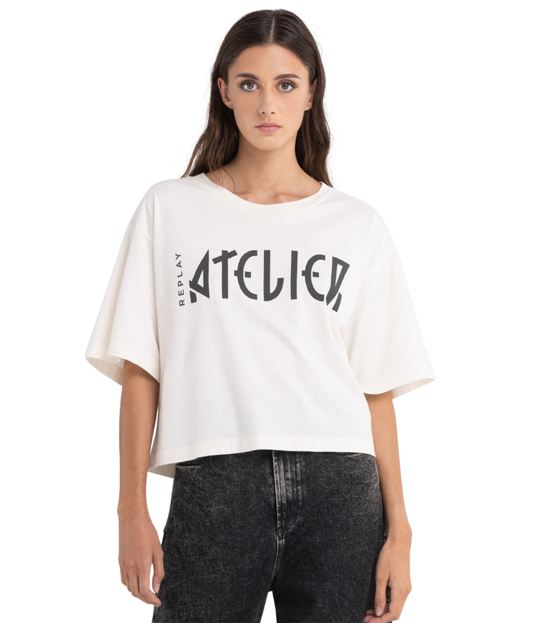 コットンジャージープリントTシャツ 詳細画像 アイボリー 1